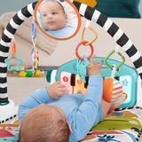 Mattel Kick & Play Multicolor Manta de juegos para bebés, Gimnasio de actividades/Alfombra Manta de juegos para bebés, Barra de juguetes, Multicolor