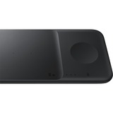 SAMSUNG EP-P6300 Auriculares, Smartphone, Reloj inteligente Negro USB Cargador inalámbrico Carga rápida Interior, Estación de carga negro, Interior, USB, Cargador inalámbrico, 1 m, Negro