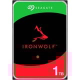 Seagate IronWolf ST1000VN008 disco duro interno 1 TB 5400 RPM 256 MB 3.5" Serial ATA III, Unidad de disco duro 1 TB, 5400 RPM, 256 MB, 3.5", Serial ATA III