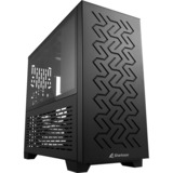 Sharkoon MS-Z1000 Micro Torre Negro, Cajas de torre negro, Micro Torre, PC, Negro, micro ATX, Mini-ITX, Juego, 13,5 cm