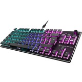 Turtle Beach Vulcan TKL teclado Juego USB QWERTZ Alemán Negro, Teclado para gaming negro, Alámbrico, USB, Interruptor mecánico, QWERTZ, LED RGB, Negro