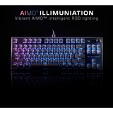 Turtle Beach Vulcan TKL teclado Juego USB QWERTZ Alemán Negro, Teclado para gaming negro, Alámbrico, USB, Interruptor mecánico, QWERTZ, LED RGB, Negro