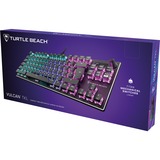 Turtle Beach Vulcan TKL teclado Juego USB QWERTZ Alemán Negro, Teclado para gaming negro, Alámbrico, USB, Interruptor mecánico, QWERTZ, LED RGB, Negro