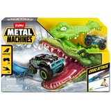 ZURU Metal Machines - Set de juego Ataque de cocodrilo Pista de carreras + coche, Pistas de carreras 