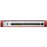 Zyxel USG FLEX 500H cortafuegos (hardware) 10 Gbit/s 10 Gbit/s, 2 Gbit/s, 3500 Mbit/s, 211,3 BTU/h, IKEv2, IPSec, SSL, Alámbrico