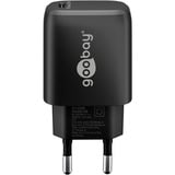 goobay Cargador rápido USB-C PD GaN 25 vatios negro