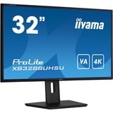 iiyama ProLite XB3288UHSU-B5 pantalla para PC 80 cm (31.5") 3840 x 2160 Pixeles 4K Ultra HD LCD Negro, Monitor LED negro, 80 cm (31.5"), 3840 x 2160 Pixeles, 4K Ultra HD, LED, 3 ms, Negro