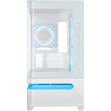 ASUS PRIME AP202 ARGB Mini Tower Blanco, Cajas de torre blanco, Mini Tower, PC, Blanco, micro ATX, Mini-ITX, Metal, Juego