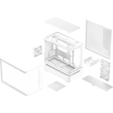 ASUS PRIME AP202 ARGB Mini Tower Blanco, Cajas de torre blanco, Mini Tower, PC, Blanco, micro ATX, Mini-ITX, Metal, Juego