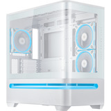 ASUS PRIME AP202 ARGB Mini Tower Blanco, Cajas de torre blanco, Mini Tower, PC, Blanco, micro ATX, Mini-ITX, Metal, Juego