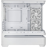 ASUS PRIME AP202 ARGB Mini Tower Blanco, Cajas de torre blanco, Mini Tower, PC, Blanco, micro ATX, Mini-ITX, Metal, Juego