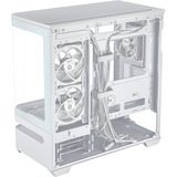 ASUS PRIME AP202 ARGB Mini Tower Blanco, Cajas de torre blanco, Mini Tower, PC, Blanco, micro ATX, Mini-ITX, Metal, Juego