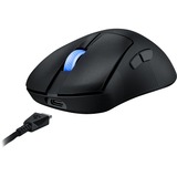 ASUS ROG Keris II Ace Wireless AimPoint Black ratón Juego mano derecha RF Wireless + Bluetooth + USB Type-A Óptico 42000 DPI, Ratones para gaming negro, mano derecha, Óptico, RF Wireless + Bluetooth + USB Type-A, 42000 DPI, Negro