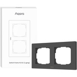 Aqara Marco de interruptor H2 EU (2-Gang), Bastidor de instalación gris