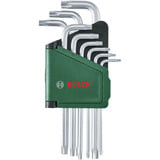 Bosch Juego de llaves hexagonales internas de seis caras, 9 piezas, Destornillador verde/Negro
