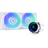 Chieftec ICEBERG 240-RGB-W Carcasa del ordenador Sistema de refrigeración líquida todo en uno 12 cm Blanco, Refrigeración por agua blanco, Sistema de refrigeración líquida todo en uno, 12 cm, Blanco