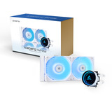 Chieftec ICEBERG 240-RGB-W Carcasa del ordenador Sistema de refrigeración líquida todo en uno 12 cm Blanco, Refrigeración por agua blanco, Sistema de refrigeración líquida todo en uno, 12 cm, Blanco