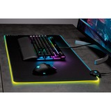 Corsair MM700 RGB Alfombrilla de ratón para juegos Negro, Almohadilla de ratón para juegos negro, Negro, Monocromo, Caucho, USB con suministro de corriente, Base antiderrapante, Alfombrilla de ratón para juegos