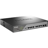 D-Link DSS-200G-10MPP/E, Interruptor/Conmutador Gestionado, L2, Gigabit Ethernet (10/100/1000), Energía sobre Ethernet (PoE), Montaje en rack, 1U