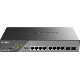 D-Link DSS-200G-10MPP/E, Interruptor/Conmutador Gestionado, L2, Gigabit Ethernet (10/100/1000), Energía sobre Ethernet (PoE), Montaje en rack, 1U