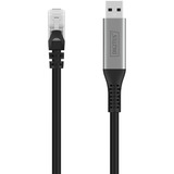 Digitus Cable USB-A 3.2 Gen1 > Ethernet RJ-45, 1Gbit/s, Adaptador negro