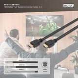 Digitus Cable de conexión HDMI Ultra Alta Velocidad, con Ethernet, UHD 8K negro
