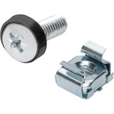 Digitus DN-19 SET-S tornillo/tuerca, Juego de tornillos plateado, Acero, Plata