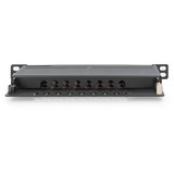 Digitus Panel de parcheo delgado CAT 6A, clase EA, 8 puertos, Patch Panel negro