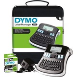 Dymo LabelManager ™ 210D QWERTZ Kitcase, Rotulador negro/Plateado, QWERTZ, Transferencia térmica, 180 x 180 DPI, 12 mm/s, Negro, Gris