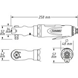 Hazet 9022P-2, Tornillo de percusión negro/Azul