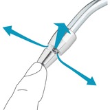 Hazet Pistola de soplado 9040P-2, larga, Herramienta de golpe negro/Azul