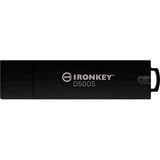 Kingston IronKey 512GB D500S FIPS 140-3 Lvl 3 AES-256, Lápiz USB 512 GB, USB tipo A, 3.2 Gen 1 (3.1 Gen 1), 310 MB/s, Tapa, Negro