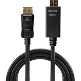 Lindy Cable adaptador DisplayPort > HDMI 10,2 Gbit/s negro