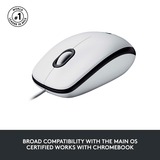 Logitech M100, Ratón blanco/Gris