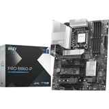 MSI PRO B860-P placa base Intel B860 LGA 1851 (Socket V1) ATX Plateado, Intel, LGA 1851 (Socket V1), Intel Core Ultra (Series 2), LGA 1851, 256 GB, DDR5-SDRAM