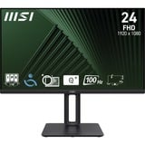 MSI Pro MP245PG pantalla para PC 60,5 cm (23.8") 1920 x 1080 Pixeles Full HD LCD Negro, Monitor LED negro, 60,5 cm (23.8"), 1920 x 1080 Pixeles, Full HD, LCD, 4 ms, Negro