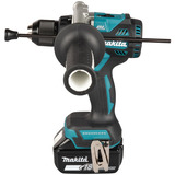 Makita Taladro atornillador percutor a batería DHP492RTJ, 18Volt, Martillo atornillador azul/Negro