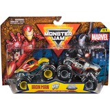 Spin Master Monster Jam - Pack 2 Coches Monster Truck Marvel Oficial Escala 1:64 METÁLICOS - Modelo Aleatorio - Coches para Niños - Juegos Infantiles - Juguetes Niños 3 años +, Vehículo de juguete Monster Jam - Pack 2 Coches Monster Truck Marvel Oficial Escala 1:64 METÁLICOS - Modelo Aleatorio - Coches para Niños - Juegos Infantiles - Juguetes Niños 3 años +, Monster truck, 3 año(s), Metal, Plástico, Multicolor