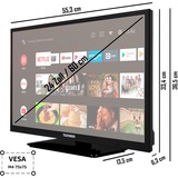 Telefunken XH24AN550MV, Televisor LED negro