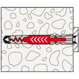 fischer Taco DuoPower 6x50, Pasador gris claro/Rojo