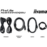 iiyama ProLite XCB4594DQSU-B1, Monitor LED negro (mate)