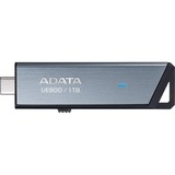 ADATA UE800 unidad flash USB 1 TB USB Tipo C 3.2 Gen 2 (3.1 Gen 2) Plata, Lápiz USB aluminio (cepillado), 1 TB, USB Tipo C, 3.2 Gen 2 (3.1 Gen 2), 1000 MB/s, Deslizar, Plata