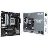 ASUS PRIME B650M-R AMD B650 Zócalo AM5 micro ATX, Placa base AMD, Zócalo AM5, AMD Ryzen 8000 Series, AMD Ryzen 7000 Series, Zócalo AM5, DDR5-SDRAM, 96 GB