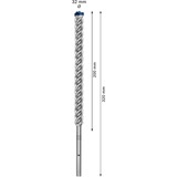 Bosch Expert Broca para martillo SDS Max-8X, Taladro Martillo perforador, Hammer drill bit, 3,2 cm, 520 mm, Concreto, Piedra, 40 cm
