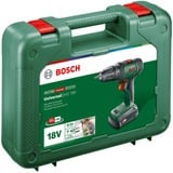 Bosch Universaldrill 18 1450 RPM Sin llave 1,2 kg Verde, Taladro/destornillador verde/Negro, Taladro de pistola, Sin llave, Verde, 1 cm, 1450 RPM, 3 cm