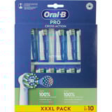 Braun Oral-B Pro Cross Action Recambios Cepillo 10 unidades, Cabezal de cepillo blanco