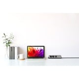 Brennenstuhl Regleta de enchufes estilo Eck 4 tomas negro/Acero fino