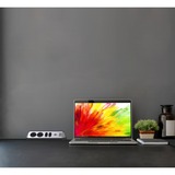 Brennenstuhl Regleta de enchufes estilo Eck 4 tomas negro/Acero fino