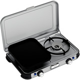 Campingaz Camping Kitchen 2 Grill & Go Caravan, 30 mbar, Cocina de gas gris/Negro