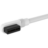 Corsair iCUE LINK Cable Slim, 135mm, 90° doblado blanco